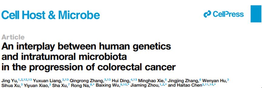 遗传与菌群,协同促癌
